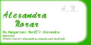 alexandra morar business card
